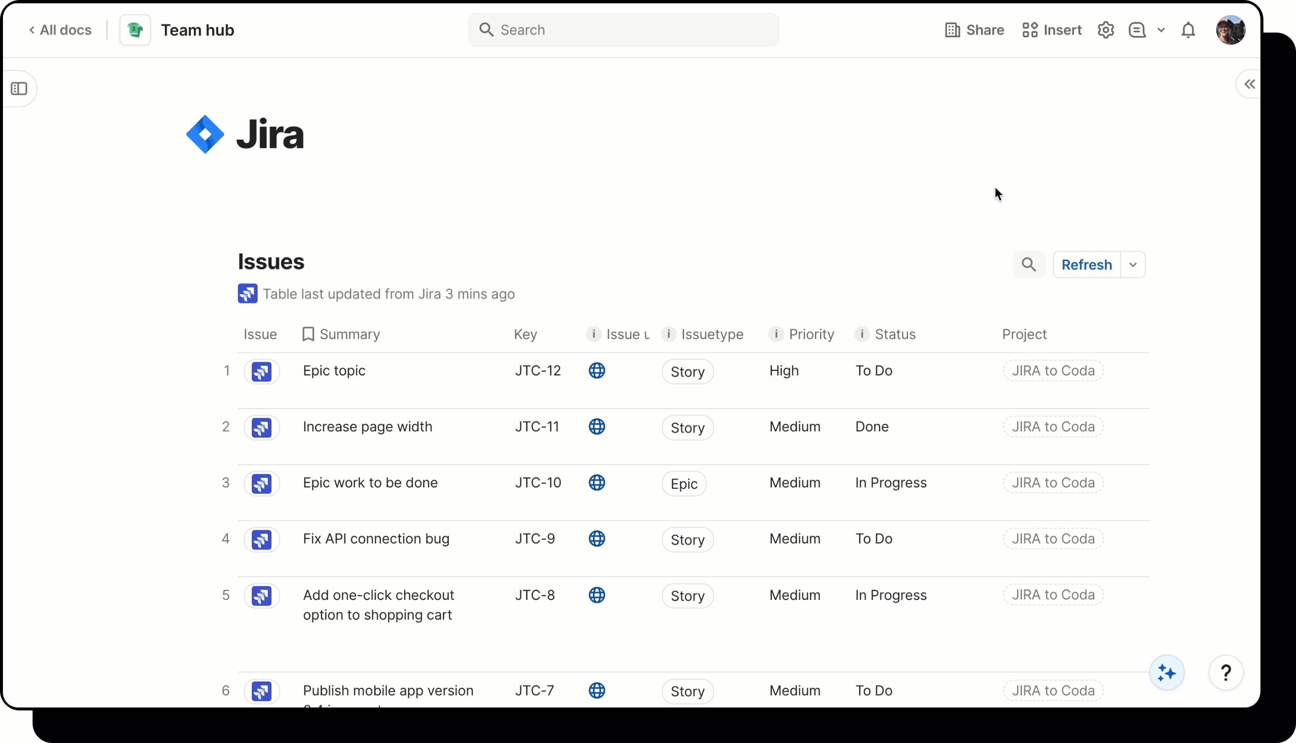 sync table change row limit.gif