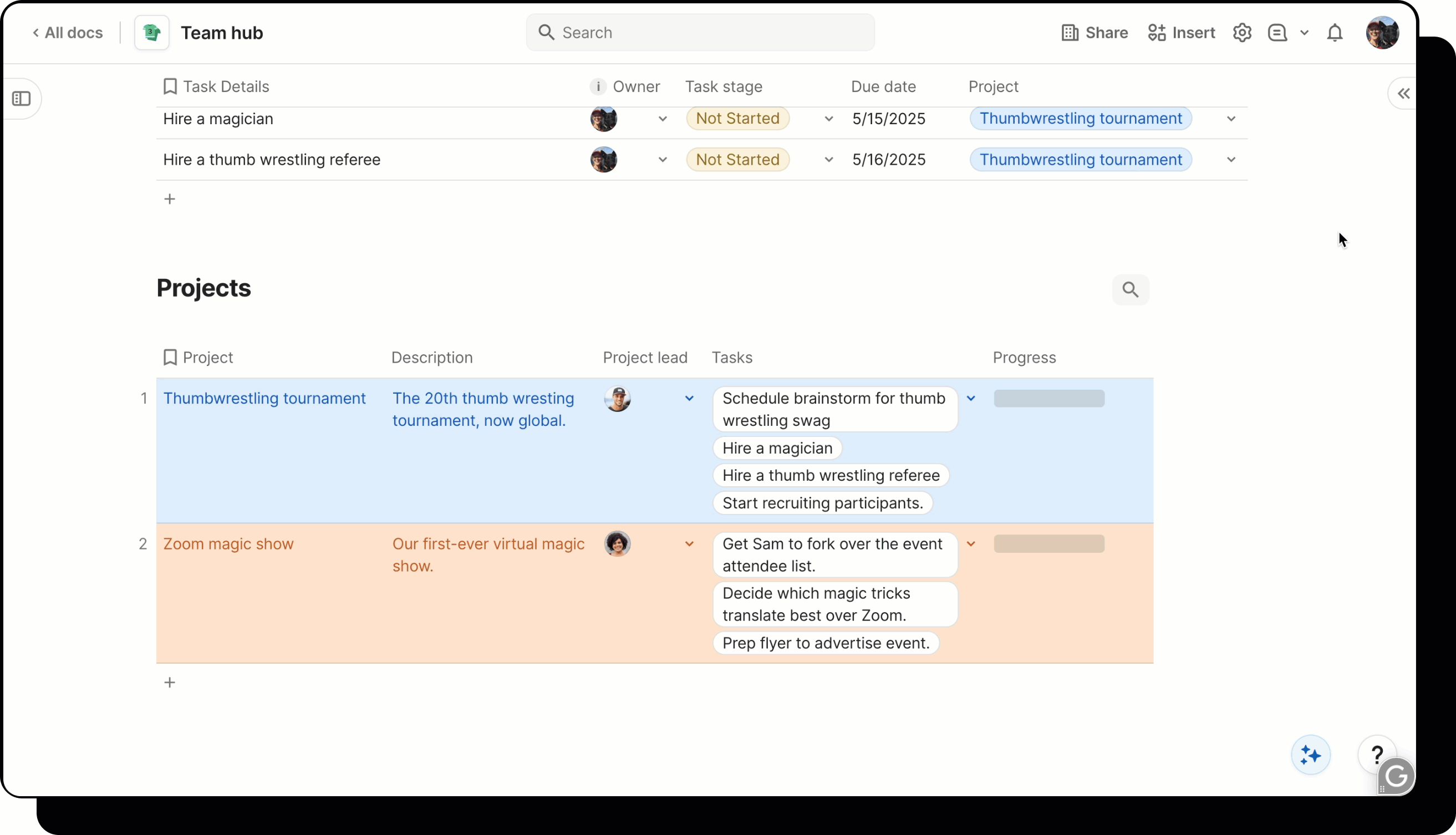 add formula to progress bar column.gif