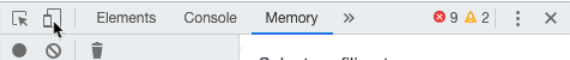 An image of the developer tools menu in Chrome.