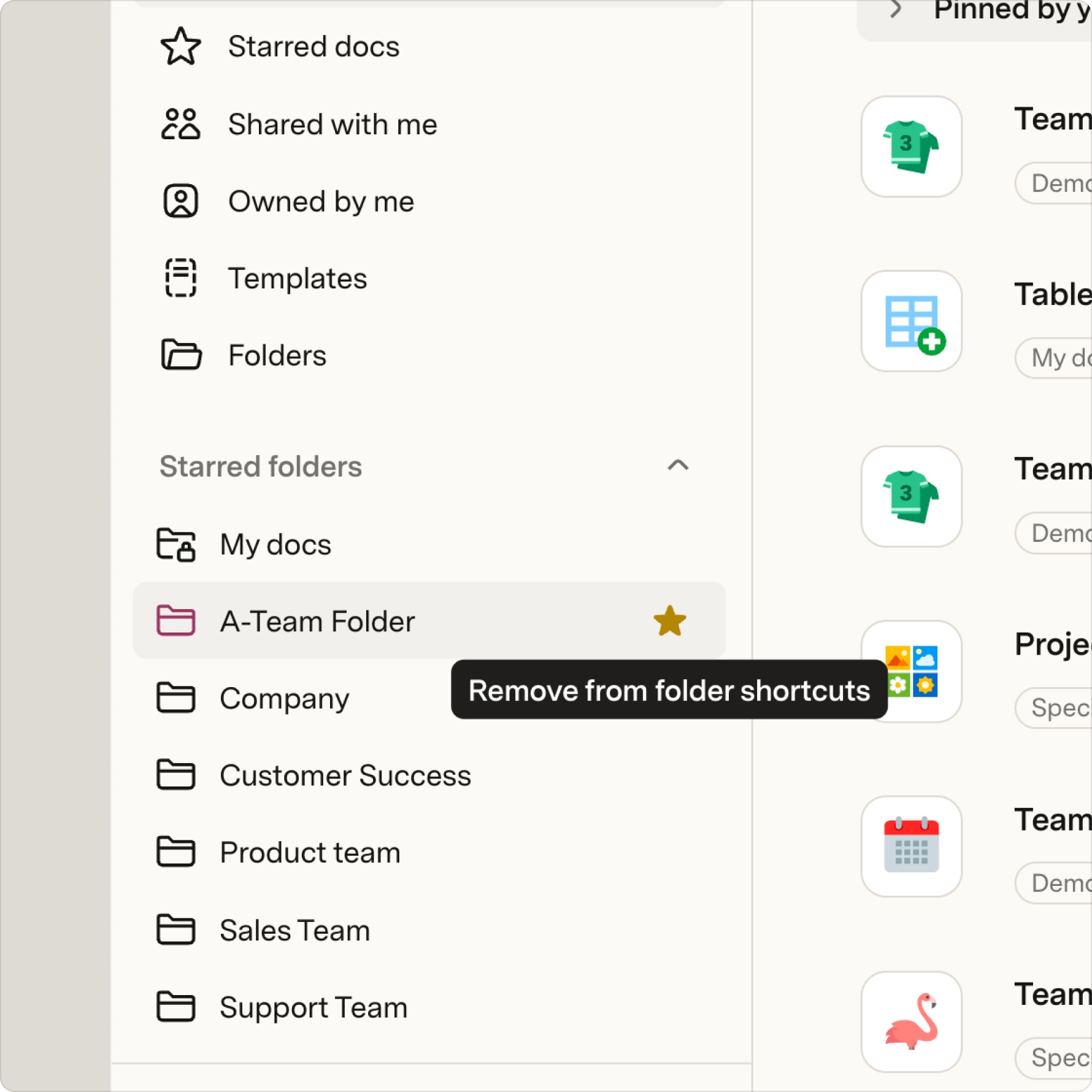 remove folder from shortcuts:starred.png
