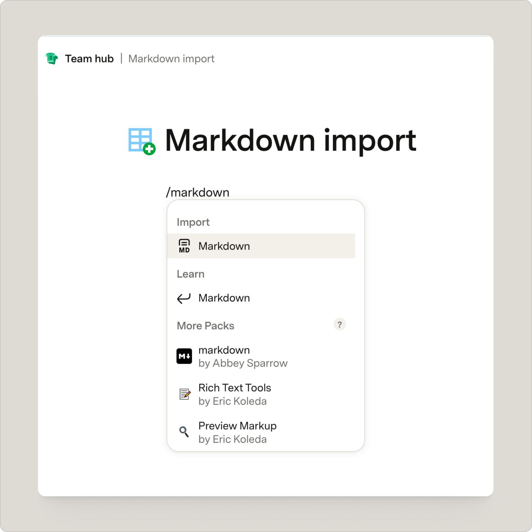 markdown import (via slash menu).png