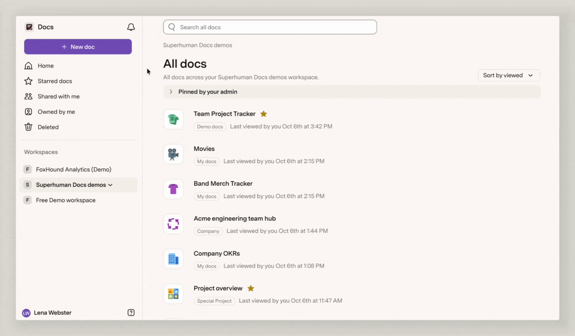 browse docs via folders (and sort).gif